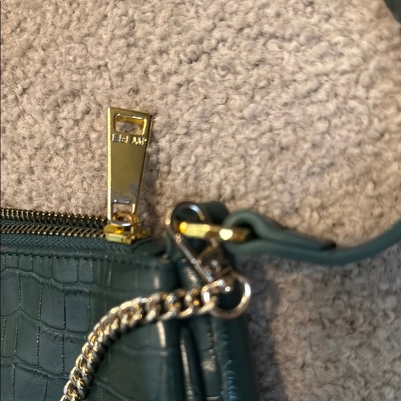 JW PEI Green and Gold Textured Shoulder Bag - Picture 10 of 10
